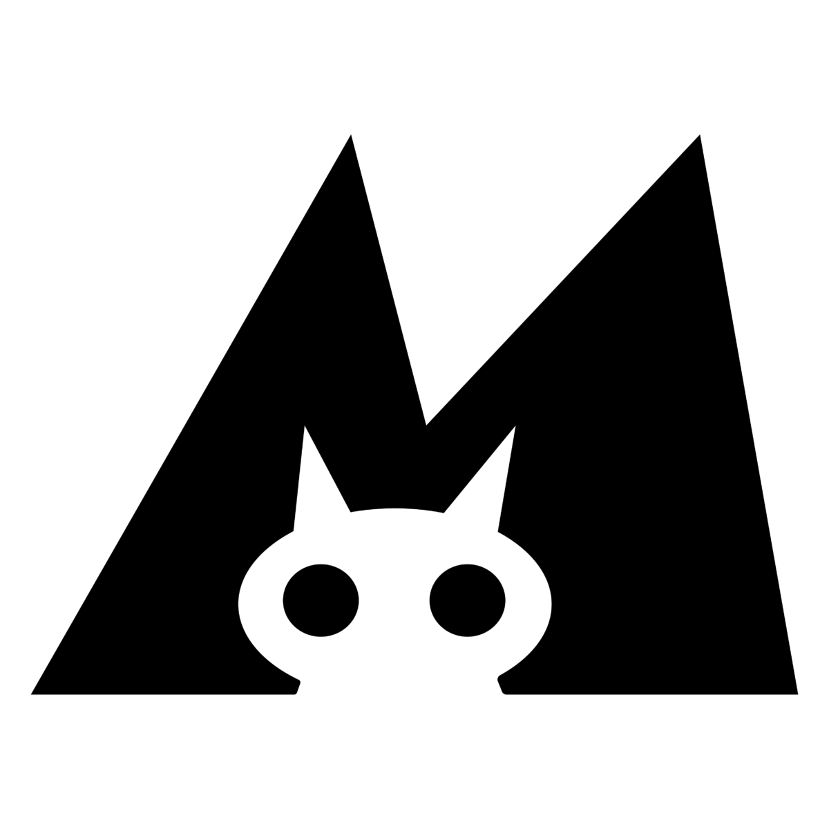 Menger Cat Logo. Original logo converted to a digital format,